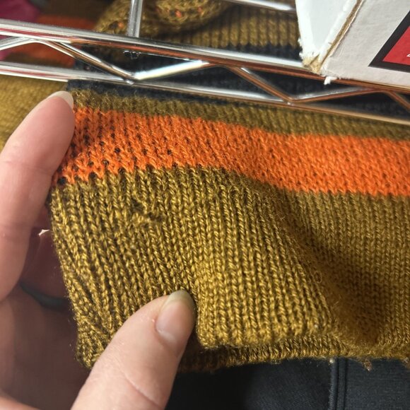Janus Of Norway Pullover Brown Orange Sweater Wool Women’s Nordic Pattern - Picture 8 of 8